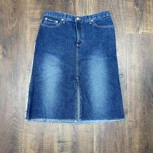 Blue Asphalt Denim Mini Skirt